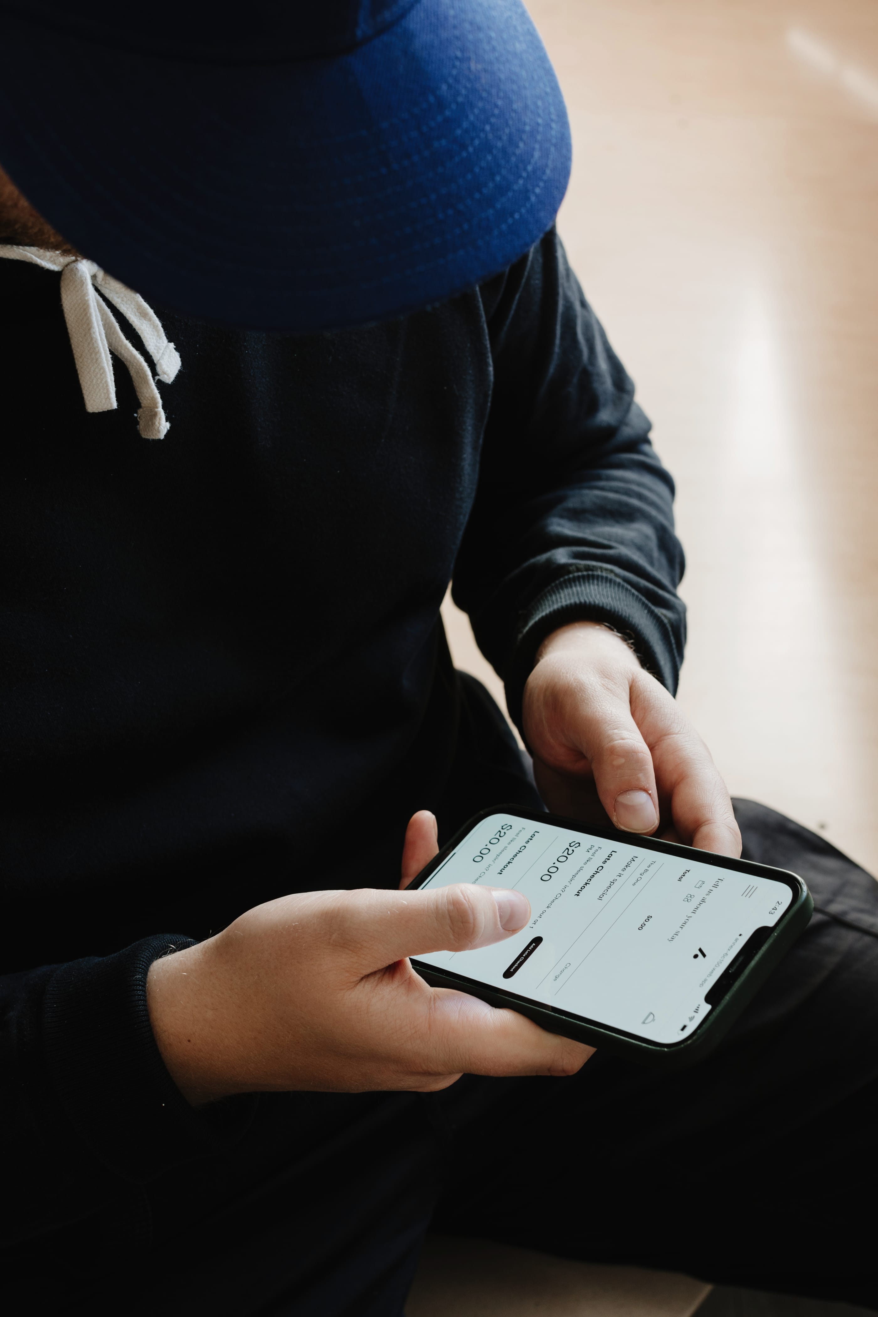 Person on their phone